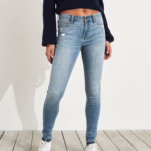 🔥Hollister Stretch Mid-Rise Super Skinny Jeans🔥